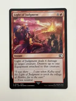 Light of Judgment MTG Magic the Gathering Card NM Near Mint FIN - Image 1