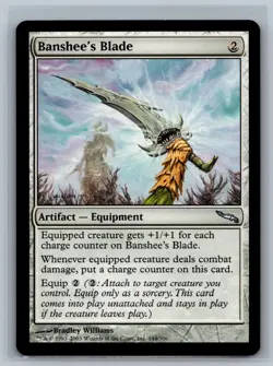 Magic The Gathering Mirrodin Banshee's Blade #144/306 MTG TCG CCG - Image 1