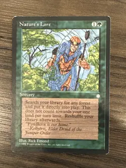Nature”s Lore X1 Ice Age Ex Condition See Front/back Pics MTG - Image 1