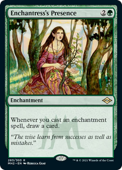 Enchantress's Presence Modern Horizons 2 PLD Green Rare MAGIC MTG CARD ABUGames - Image 1