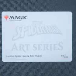 Symbiote Spider-Man (40/54) Gold Stamped Art Series NM Marvel MTG Magic - Image 2
