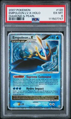 POKEMON DIAMOND & PEARL EMPOLEON LV X #120 ULTRA RARE PSA 6 EX #111507747 - Image 1