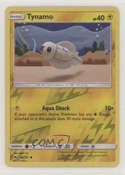 Tynamo Reverse Foil Pokemon Sun & Moon Burning Shadows #44 - Image 1