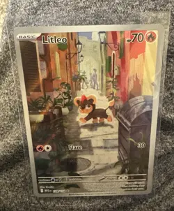 Litleo IR ILLUSTRATION RARE 139/132 Mega Evolution English Pokemon TCG NM - Image 1