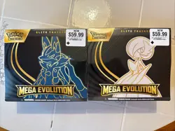 Pokemon TCG Mega Evolution Pokemon ETBs 2 Factory Sealed Boxes New - Image 1