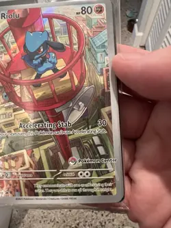 POKEMON CENTER Riolu 010 ETB Black Star Promo Mega Evolution - Pokemon Sealed - Image 3