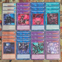 3 x Groza MP23 Ultra + INFO Fiendsmith Fiendy 21cd Cmn Core 1st Ed YuGiOh Mint - Image 1