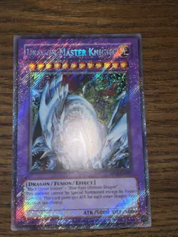 Yugioh NM Dragon Master Knight Foil Bleed RP02-EN097 Secret Rare Retro Pack 2 - Image 1