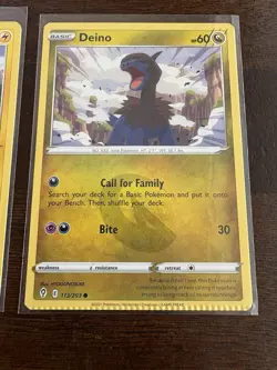 Pokemon Card Lot of 3 Miscut Crimp Error - Image 2