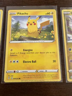 Pokemon Card Lot of 3 Miscut Crimp Error - Image 3