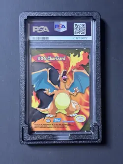 Awesome 2000 TOPPS Pokemon PC3 CHARIZARD Clear Vinyl Card Gem Mint 10 PSA Graded - Image 2