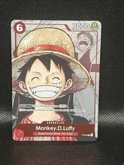 Monkey.D.Luffy (Alternate Art) P-001 One Piece Promotion Cards Foil - Image 1