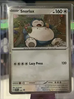 Pokemon TCG - Snorlax - 122 - SV: Scarlet & Violet Promo Cards - Cosmo Holo - NM - Image 1