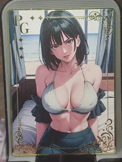 Fubuki Hero Hero Association Spicy Goddess Story Metal Card Anime Waifu PG - Image 1