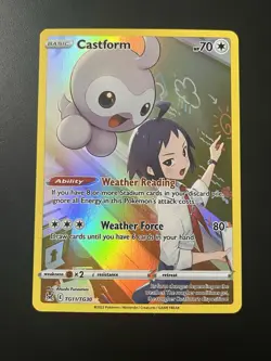 Pokemon TCG Castform TG11/TG30 Lost Origin Holo Ultra Rare Card - Image 1