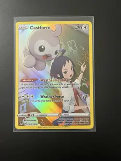 Pokemon TCG Castform TG11/TG30 Lost Origin Holo Ultra Rare Card - Image 3