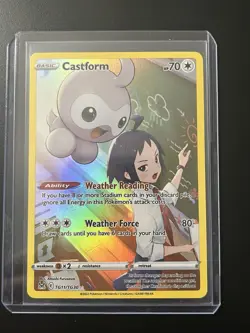 Pokemon TCG Castform TG11/TG30 Lost Origin Holo Ultra Rare Card - Image 5