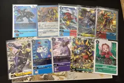 Japanese Digimon Card Lot Of 10 Holos/Rares See Pic For Exact Cards #8 - Image 1