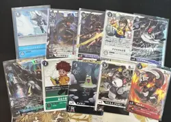 Japanese Digimon Card Lot Of 10 Holos/Rares See Pic For Exact Cards Lot F - Image 1