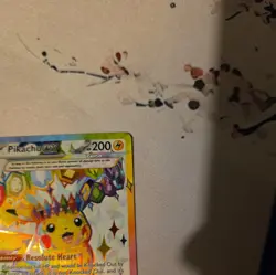 Pokemon TCG Pikachu EX Ultra Rare Holo Card 219/191 Surging Sparks - Image 3