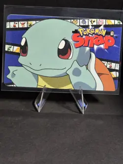 Squirtle Pokemon Snap Station Vintage Blockbuster Video Chip Card 1999 - Image 1