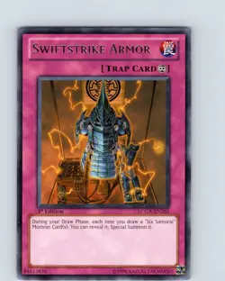 Yu-Gi-Oh TCG Swiftstrike Armor LCGX-EN263 1st Edition Regular Rare Card NM - Image 1