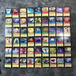 Disney Lorcana 100+ Card Lot Foil And Regular, Rare, Uncommon First Chapter - Image 1