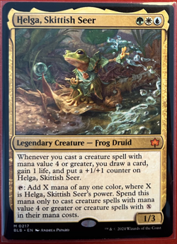 Magic: The Gathering Cards | Helga, Skittish Seer #217 Bloomburrow - NM - Image 1