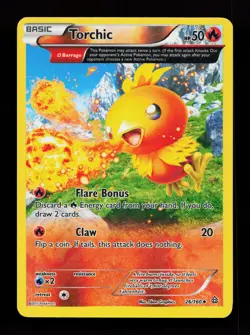 Torchic (Omega) 26/160 Uncommon XY - Primal Clash Reverse Holo Pokemon Card - Image 1