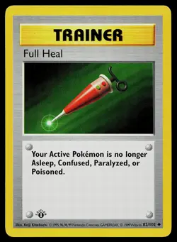 Pokemon Card - Full Heal Base Set (Shadowless) 82/102 1st Edition - Image 1