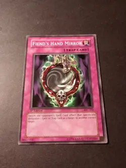 Yu-Gi-Oh! Fiend's Hand Mirror 1st Edition Common Trap Card IOC-102 LP - Image 1