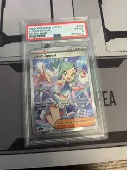 Pokemon Surging Sparks # 234 Lisa’s Appeal Ultra Rare PSA 9 Card MINT! 2024 - Image 1