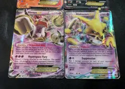 EX Pokemon Card Set Of 4! Darkrai, Victini, Hoopa, & Alakazam! Heavily Played - Image 3