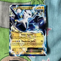 Pokemon Thundurus EX Black White Promos BW81 Holo Card 2013 Team Plasma - Image 1