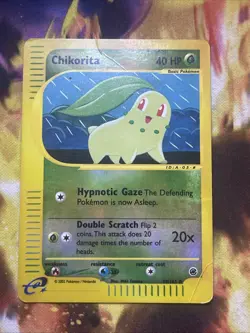 #2 Chikorita 99/165 Expedition 2002 Reverse Holo Pokemon Card TCG - Image 1