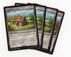 x4 Adventurer's Inn 0271 C Land - Final Fantasy Magic the Gathering Playset Card - Image 1
