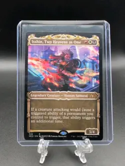 Isshin, Two Heavens as One Showcase Kamigawa Neon Dynasty #328 Never Seen A Deck - Image 1