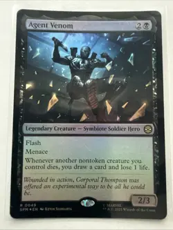 MTG Agent Venom 0049 Foil Marvel's Spider-Man NM SPM - Image 1