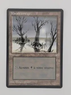 Snow-Covered Swamp *FR* - NM - Ice Age - MTG - Image 1