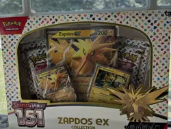 Pokemon TCG: Scarlet & Violet 151 Zapdos ex Collection Box SEALED/NEW - Image 1