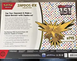 Pokemon TCG: Scarlet & Violet 151 Zapdos ex Collection Box SEALED/NEW - Image 3