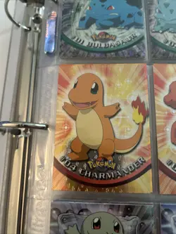 1999 Topps Pokemon TV Animation Edition Black Logo Charmander #04 - Image 1