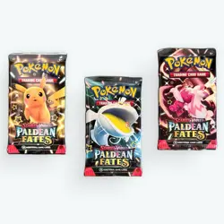 Pokemon Paldean Fates Booster Packs x 3 Scarlet & Violet New Sealed - Image 1