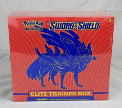 Pokemon TCG Sword & Shield Base Set ETB Zacian NEW Sealed Elite Trainer Box - Image 1