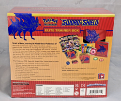 Pokemon TCG Sword & Shield Base Set ETB Zacian NEW Sealed Elite Trainer Box - Image 2