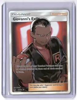 Giovanni's Exile (Full Art) 67/68 Ultra Rare Holo Pokemon NM+ - Image 1