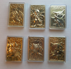 Pokemon Gold Plated Bars--Lot of 6 - Image 1