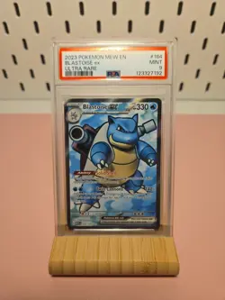 Pokemon TCG Blastoise EX 184/165 Full Art Scarlet and Violet 151 PSA 9 - Image 1