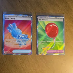 Mega Evolution Pokemon Rare Candy 175/132 & Air Ballon 166/132 Mint - Image 1