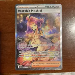 Acerola's Mischief SIR: Mega Evolutions 183/132 NEAR MINT Pokemon TCG - Image 1